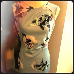 Form Fitting Floral Dress